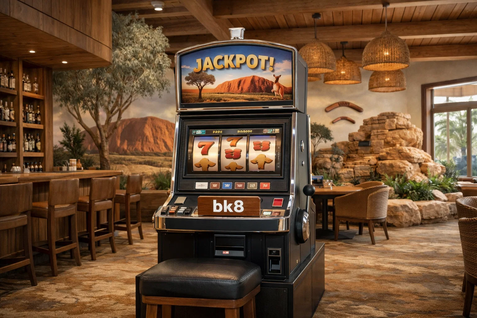 Casino customer service agent smiling